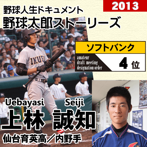 《野球太郎ストーリーズ》ソフトバンク2013年ドラフト４位、上林誠知。不本意な結果バネに福岡での飛躍誓う巧打者